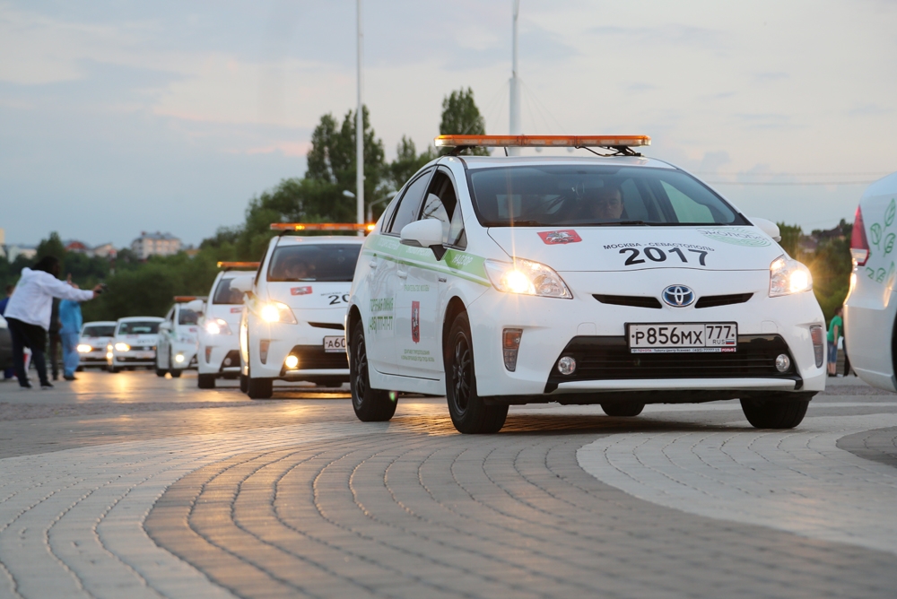 В Воронеже встретили участников экологического автопробега «ЭКОЛОГиЯ»