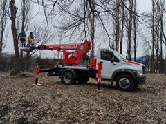 В парке имени Виктора Степановича Шерстюка  начались работы по санитарной обрезке и удалению аварийных деревьев